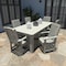 Highwood Usa Lehigh 7pc Rectangular Outdoor Patio Furniture Dining Set 84 x 42 AD-ST7LH1CO5AA-HGR - alternate 2